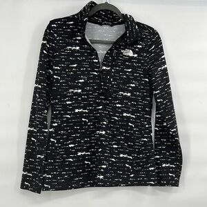 The Northface black white pullover long sleeve top size small